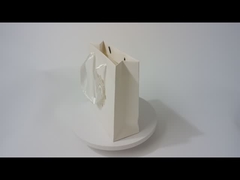 Tas Kado Kertas Putih Cetak Kustom Grosir Spot UV Logo Ribbon Handle