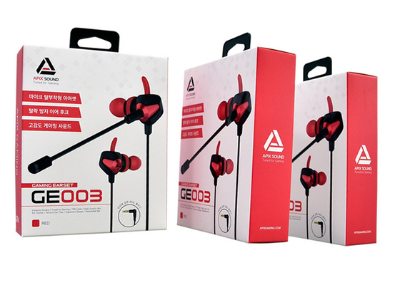 Beli Kemasan Kotak Kertas Bespoke Dengan UV Coating Logo Blister Tray Untuk Earphone online manufacture