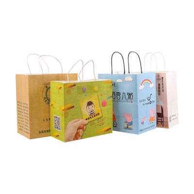 Beli Grosir Tas Takeaway Kertas Kraft Coklat Pribadi Dengan Pencetakan Logo online manufacture