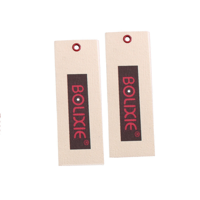 Harga yang bagus Custom Garment Hang Tag Printing Woven Brand Hang Tag Clothing Labels Supplier on line