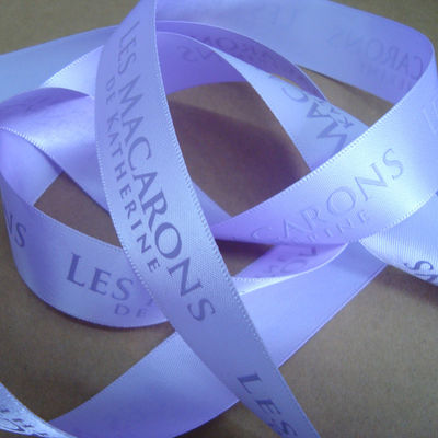 Beli Custom Puff Printed Satin Ribbons Polyester Ribbon Dengan Logo 3D Untuk Kemasan & Hadiah online manufacture