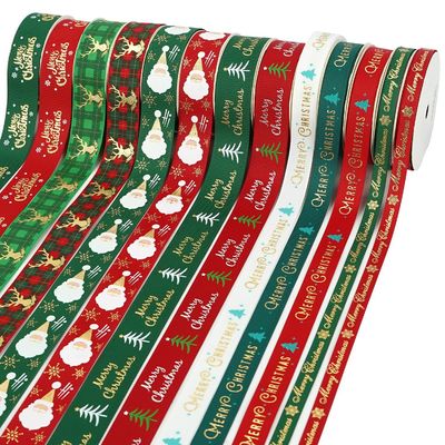 Beli Pita Grosgrain Natal Kustom Dengan Desain Cetak Grosir Pita Dekoratif online manufacture