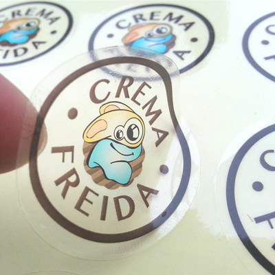 Beli Stiker Bening Cetak Kustom Label Perekat Diri Transparan Pemasok Label Stiker Plastik online manufacture