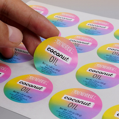 Beli Stiker Kertas Cetak Kustom Murah Ramah Lingkungan Label Perekat Diri Stiker Bisnis online manufacture