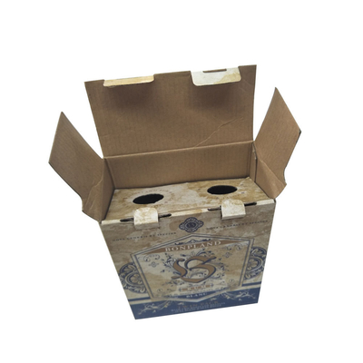Beli Dicetak Satu Dinding Kertas Bergelombang Tuck Top Auto Bottom Box Paket Botol Twin online manufacture