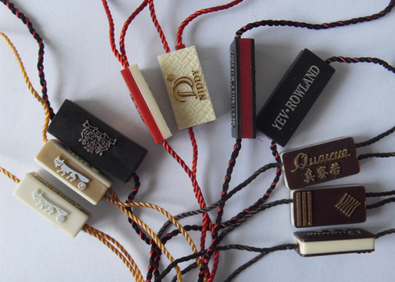 Beli Tag Keamanan Segel Plastik Terukir Produk yang Dipersonalisasi Double Ends Strings online manufacture