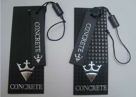 Beli Label Hang Tag Garmen Kertas Cetak Kustom Matt Laminasi Spot Tag Nama UV Untuk Pakaian online manufacture