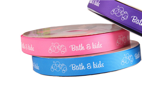 Beli Corporat Custom Printed Ribbon Roll Aplikasi Pernikahan Permukaan Yang Indah online manufacture