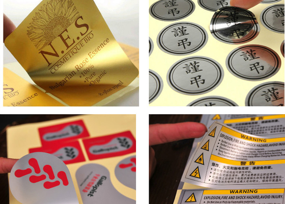 Harga yang bagus Aluminium Metal Kustom Vinyl Stiker, Label Perekat Diri Untuk Produk Elektronik on line