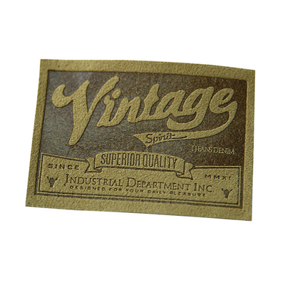 Beli Label Kustom Kulit Branding Ukuran Kecil Unik Desain Fashionable Yang Kreatif online manufacture