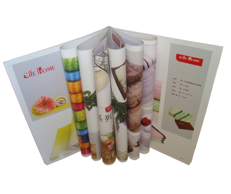 Harga yang bagus Brosur Stapled Buklet Pencetakan Hard Cover on line