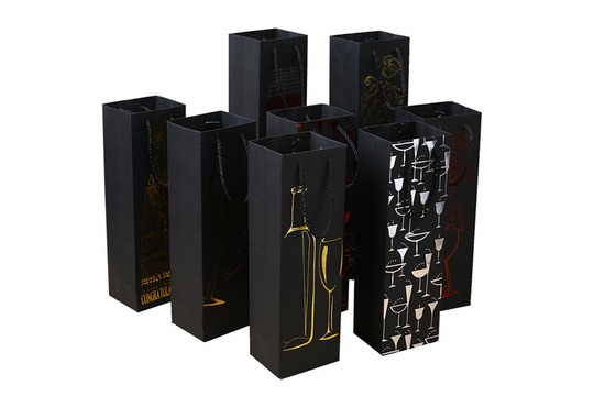 Beli Paket Tas Anggur Minuman Keras Kertas Tebal Cetak Kustom Produsen Grosir online manufacture