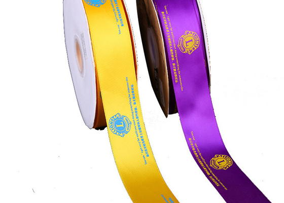 Harga yang bagus Pita Satin Natal Cetak Kustom, Desain Grafis Pita Polyester Grosgrain on line