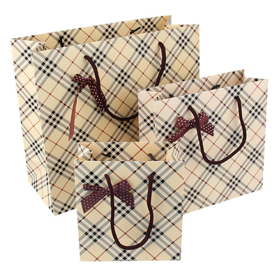 Beli Grosir Tas Pembawa Kertas Biodegradable Cetak Kustom Dengan Ikatan Simpul online manufacture