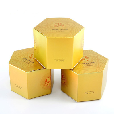 Harga yang bagus Hexagon Holographic Paper Packaging Boxes Wholesale With Design Printing on line