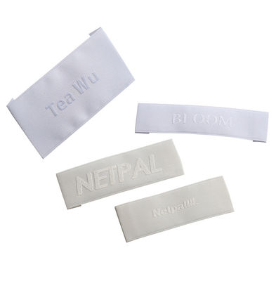 Label Tenun Satin Kustom Label Kain Satin Damask Satin Label Tenun Tepi Satin