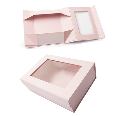 Harga yang bagus Custom Luxury Gift Packaging Kotak Kardus Dengan Jendela Jelas Karya Seni Pencetakan Produsen on line
