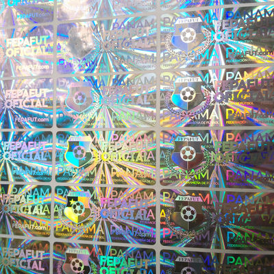 Harga yang bagus Pencetakan Stiker Hologram Kustom Label Hologram 3D Dengan Desain Tidak Dapat Dipindahkan on line