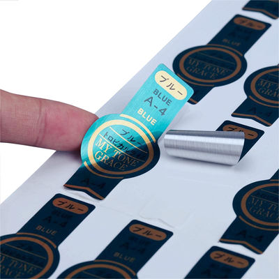 Harga yang bagus Stiker Foil Perak Kustom – Label Metalik Perekat Diri Tahan Air Dengan Cetakan Karya Seni on line