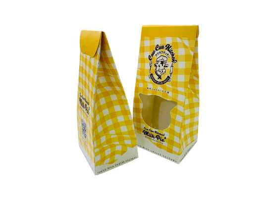 Custom Printed Gift Packaging Box with Window. Kotak Permen Kertas untuk Kue, Permen, Kue & Hadiah Kecil