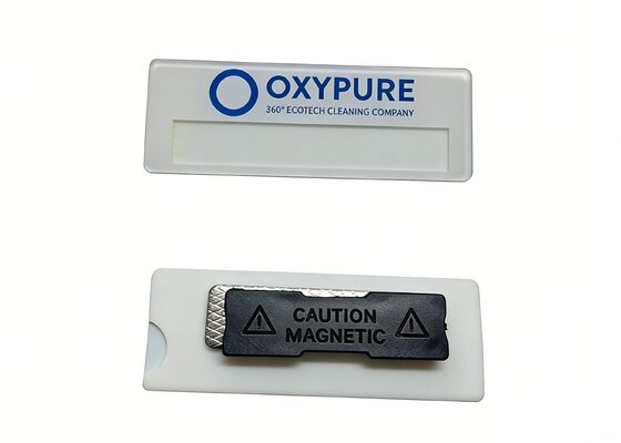 Harga yang bagus Nama yang dipersonalisasi Tag pemegang Papan nama magnetik Nama staf Lencana nama dengan logo khusus on line
