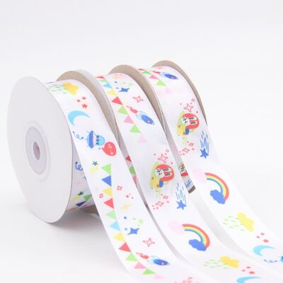 Harga yang bagus Pita Satin Cetak Kustom dengan Logo | Pita Satin Poliester yang Dipersonalisasi On line