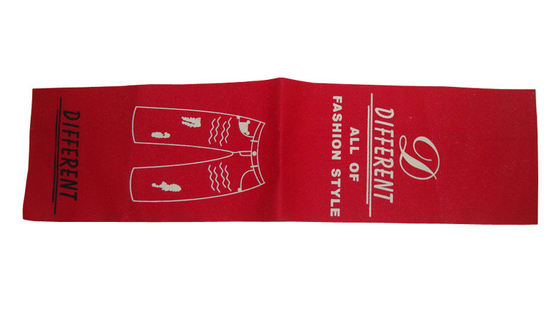 Harga yang bagus Lipat Tengah Kustom Menjahit Dalam Tag Label Jahitan Hem Label Tag Tenun Logo Pencetakan Label Kain on line